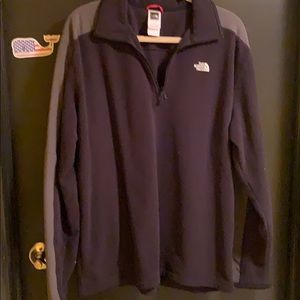 Black north face quarter zip